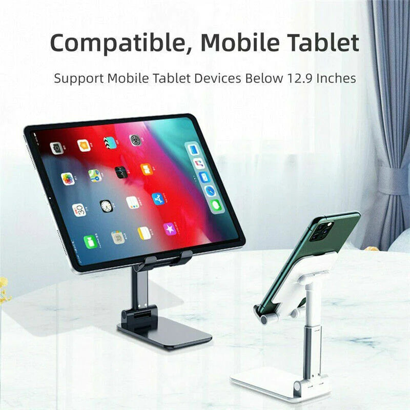 **Versatile Adjustable Stand for Phones and Tablets - Ideal for All!**