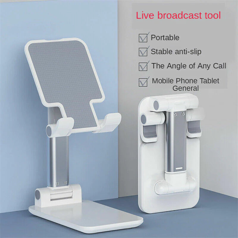 **Versatile Adjustable Stand for Phones and Tablets - Ideal for All!**