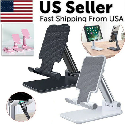 **Versatile Adjustable Stand for Phones and Tablets - Ideal for All!**